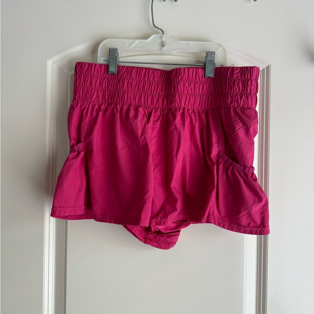 Free people movement pink shorts
